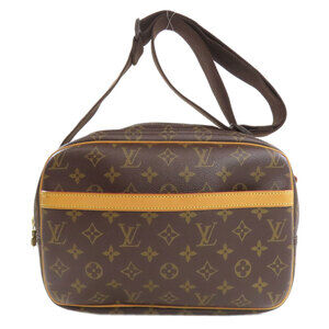 LOUIS VUITTON Brown Monogram Canvas Shoulder Bag
